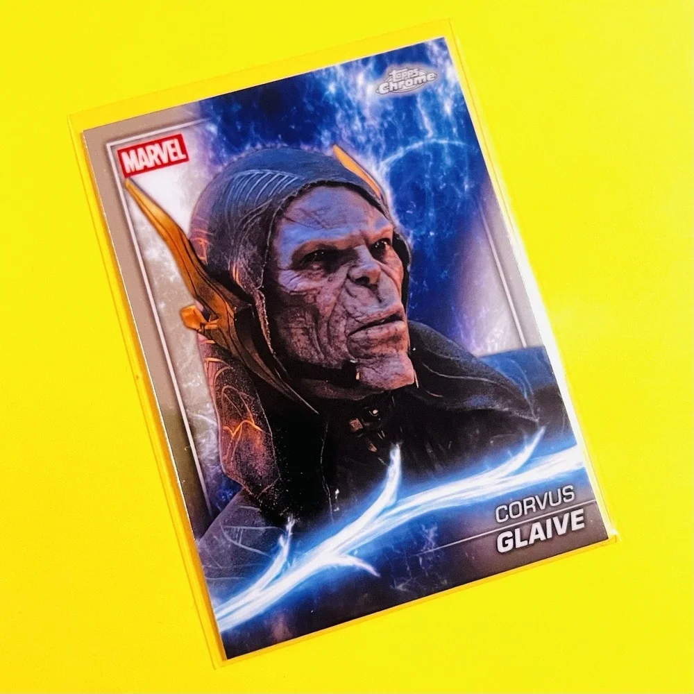 2025‎ Topps Chrome Marvel Studios Corvus Glaive #90 Avengers Infinity War